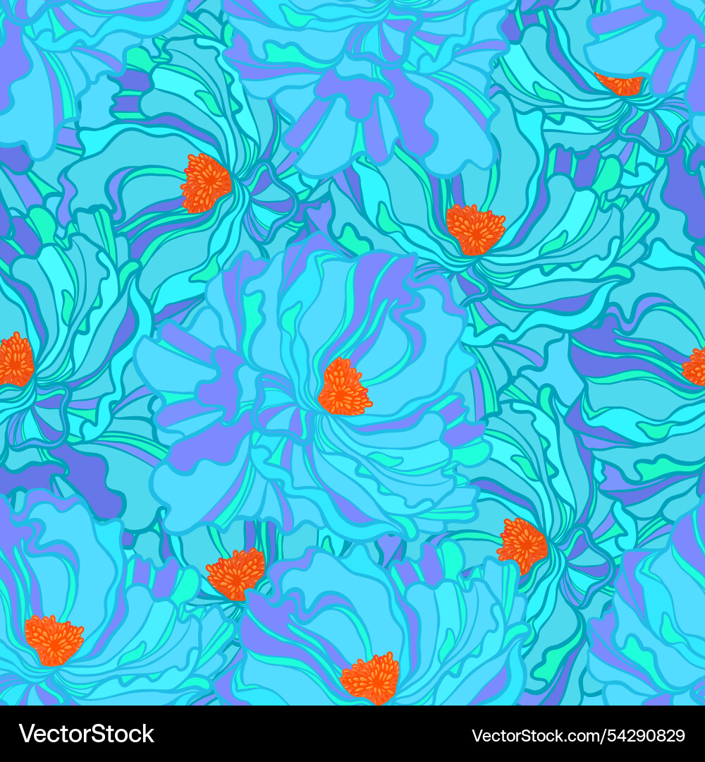 Floral seamless pattern rose background Royalty Free Vector