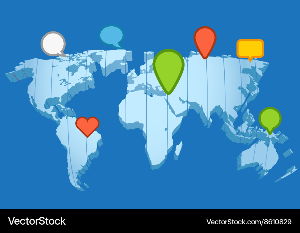 Global Network Connection vector image