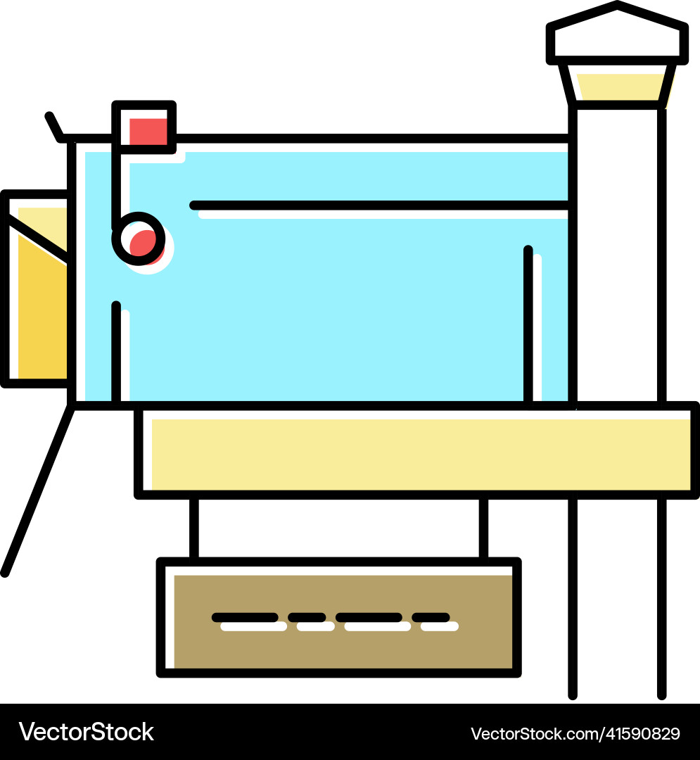 Mailbox box for mail color icon Mailbox box for mail color icon vector image