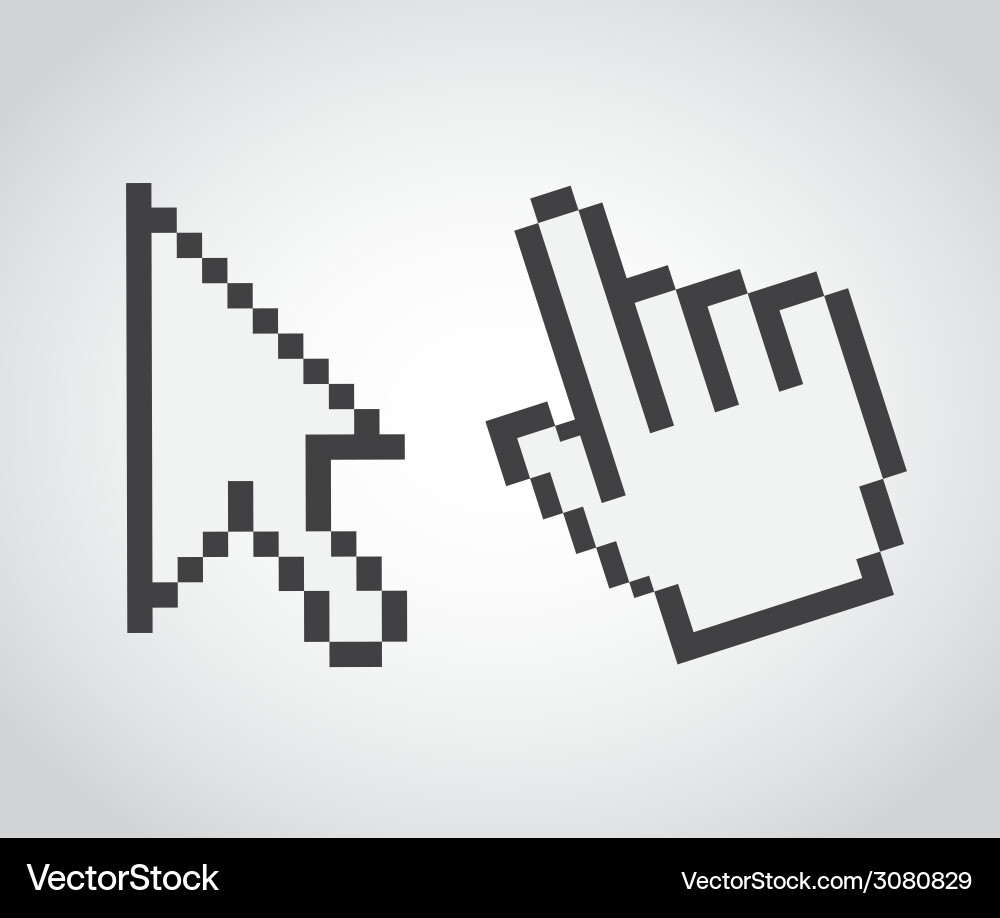 Pointer design vector image