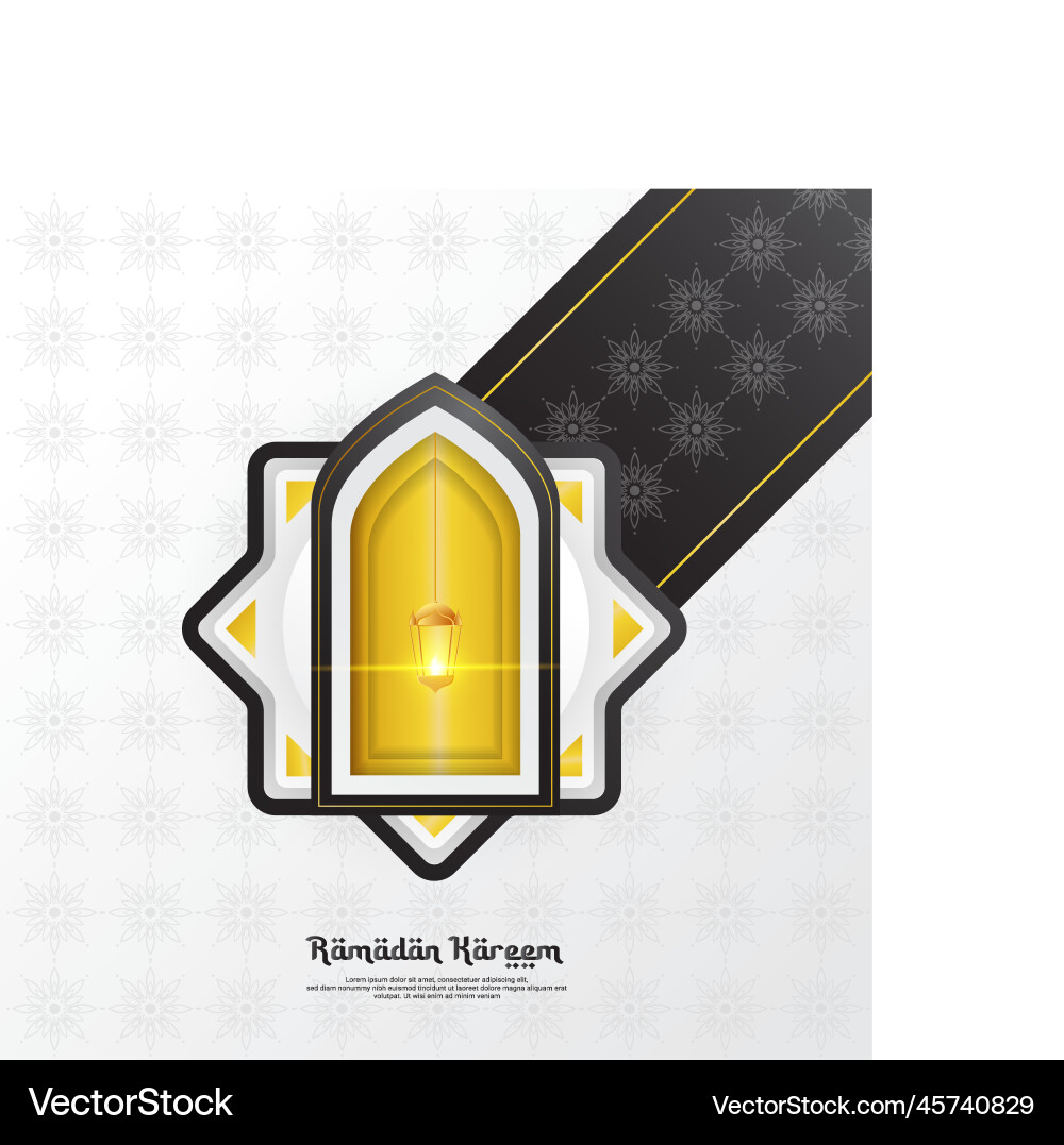 Ramadan background design with lantern elements Ramadan background design with lantern elements Vector Image