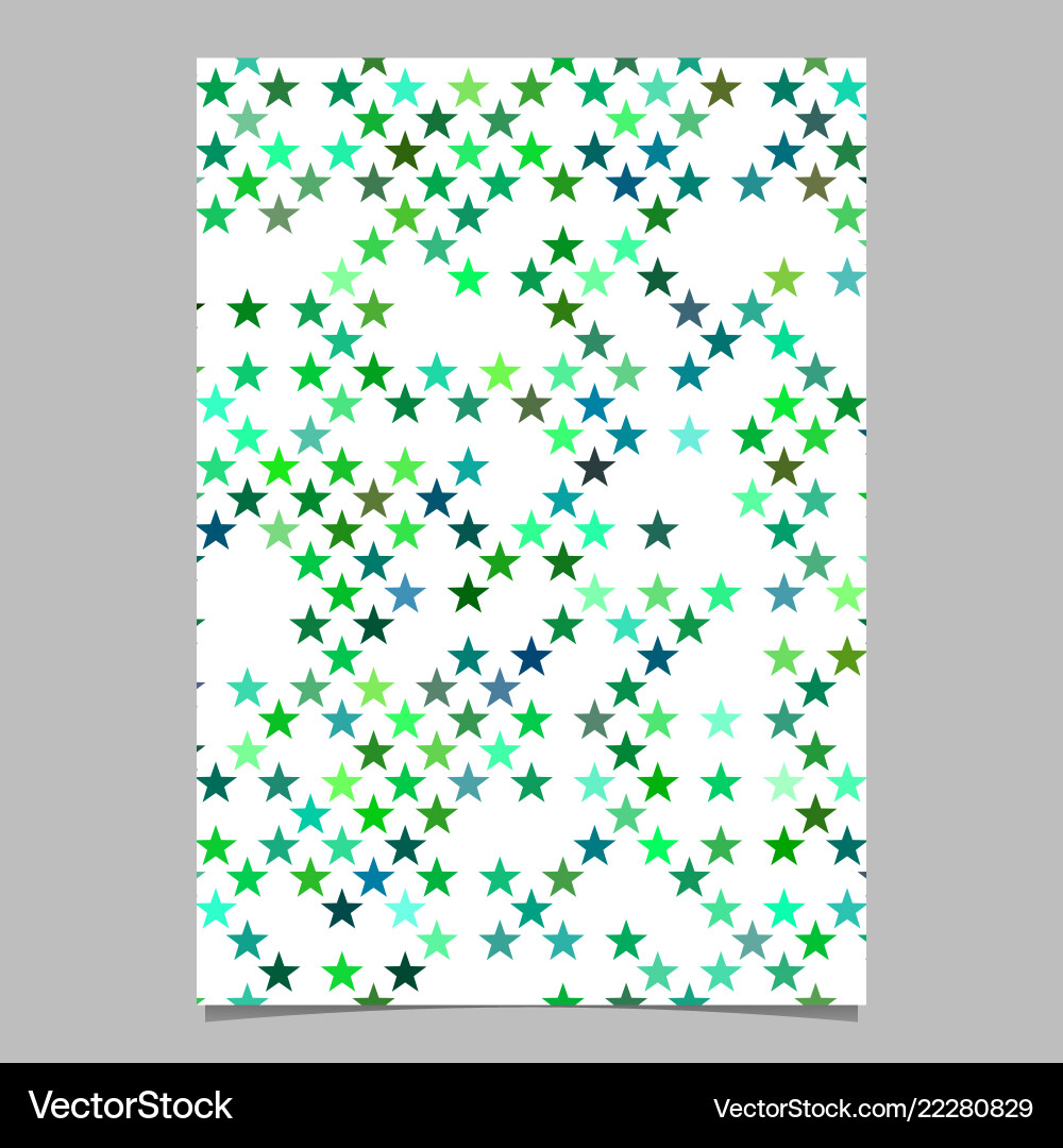 Repeating star pattern page template Vector Image