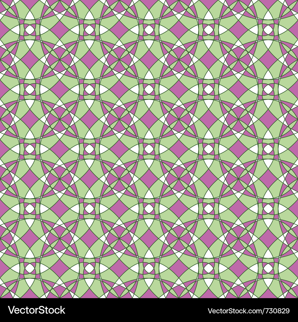 Retro Geometric Tile Pattern vector image