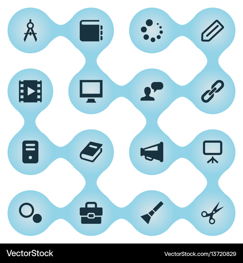 Set of simple web icons Set of simple web icons Vector Image