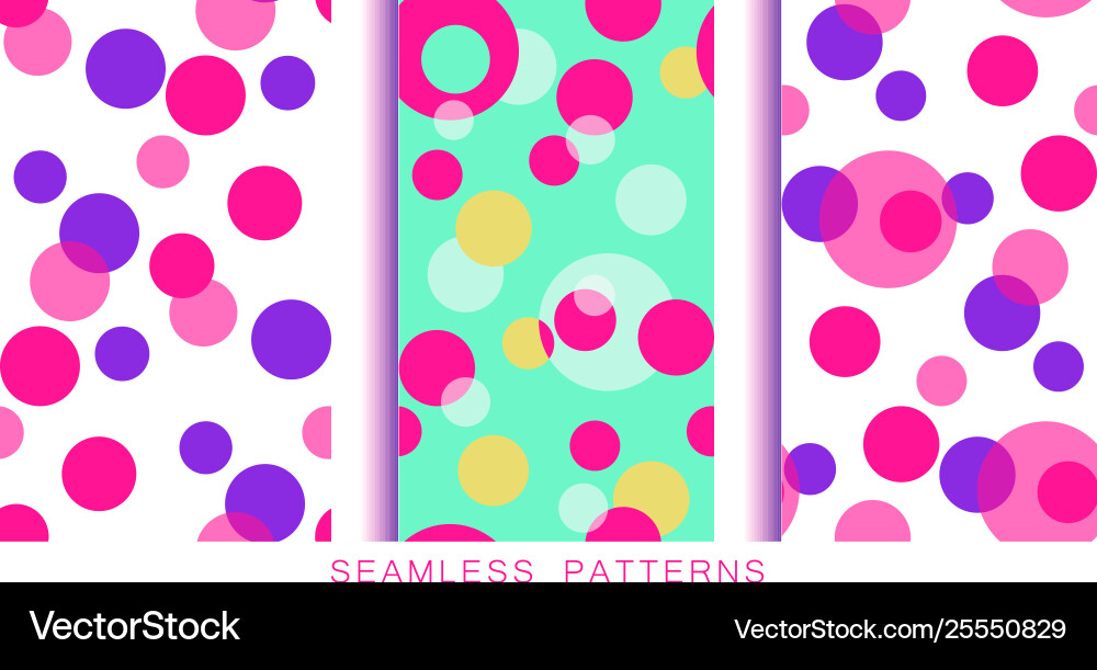 Set seamless patterns endless textures Set seamless patterns endless textures Vector Image