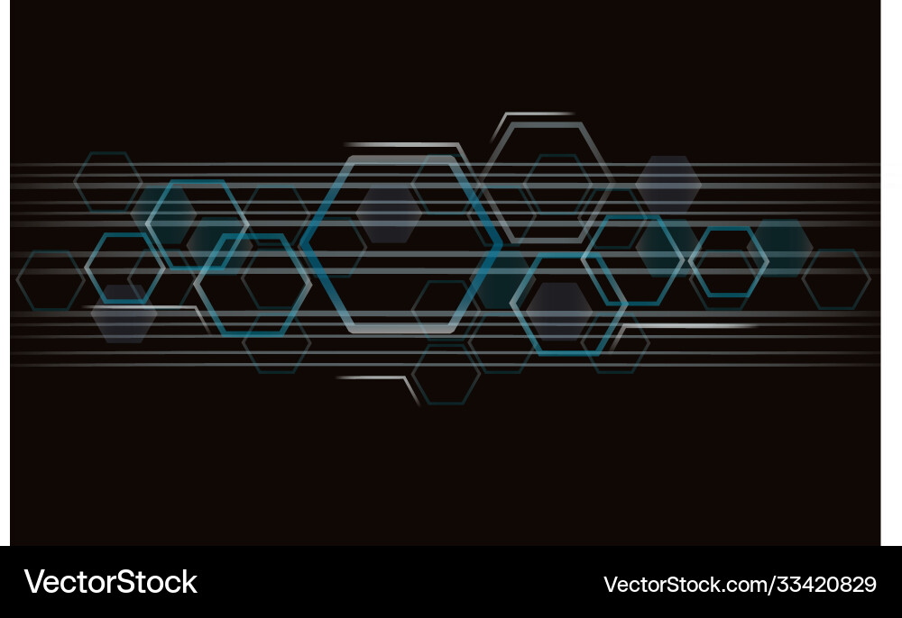 Shape hexagon concept design Shape hexagon concept design vector image
