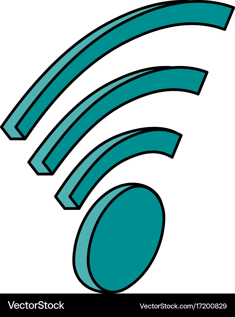 Wifi signal icon image vector image
