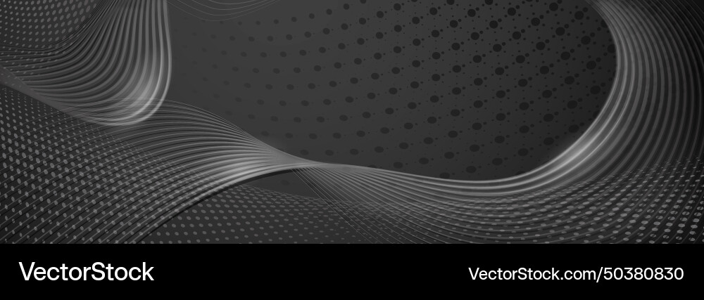 Abstract background of halftone dots and curved Abstract background of halftone dots and curved vector image