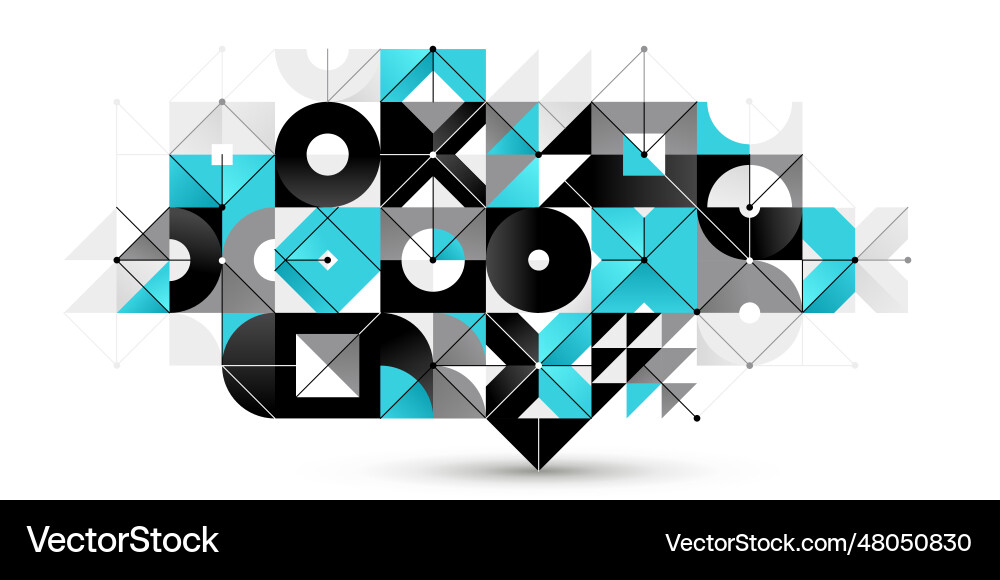 Abstract geometric pattern background network Vector Image