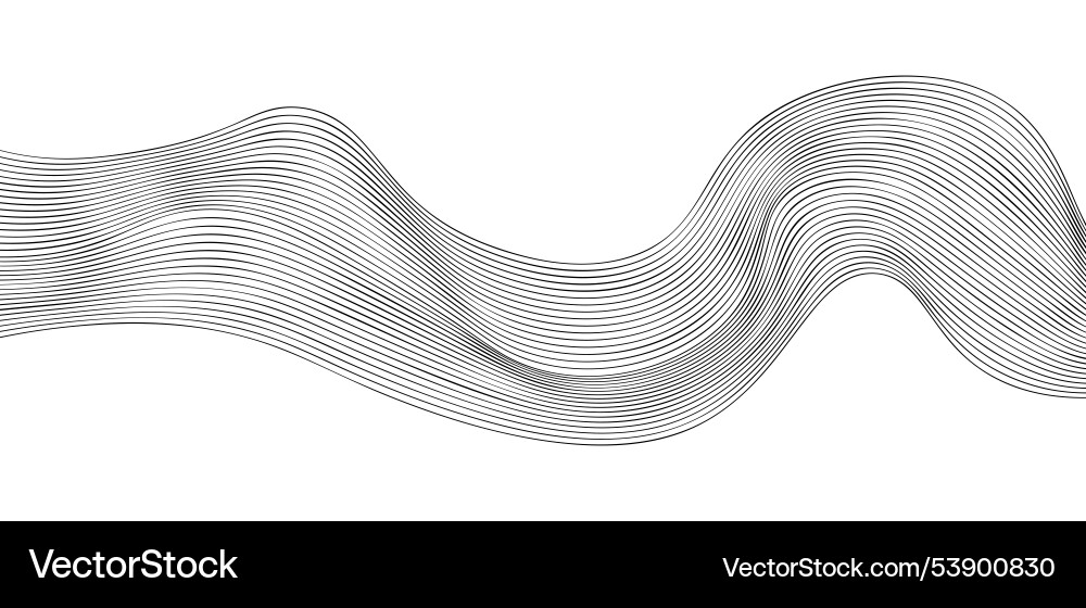 Abstract wavy line pattern with smooth flow Abstract wavy line pattern with smooth flow vector image