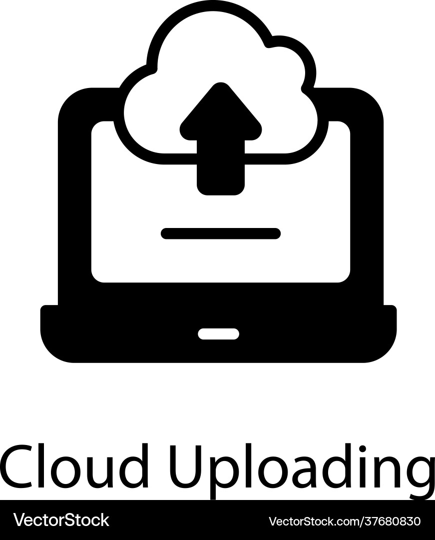 Cloud uploading Vector Image