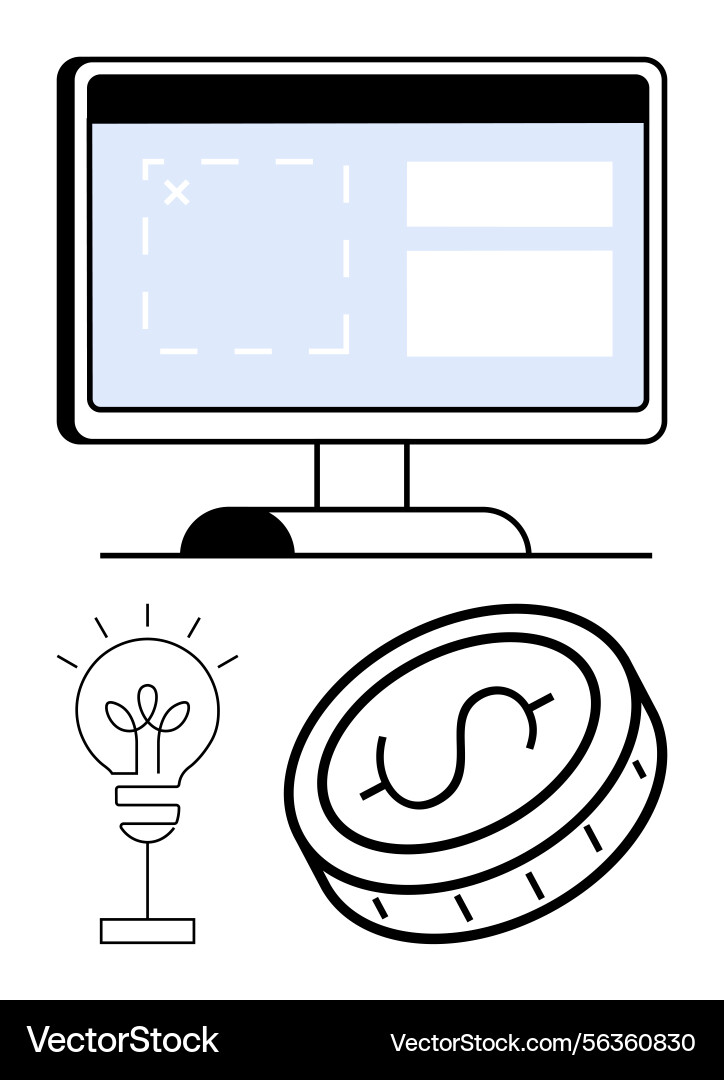 Digital platform development with innovation Digital platform development with innovation vector image