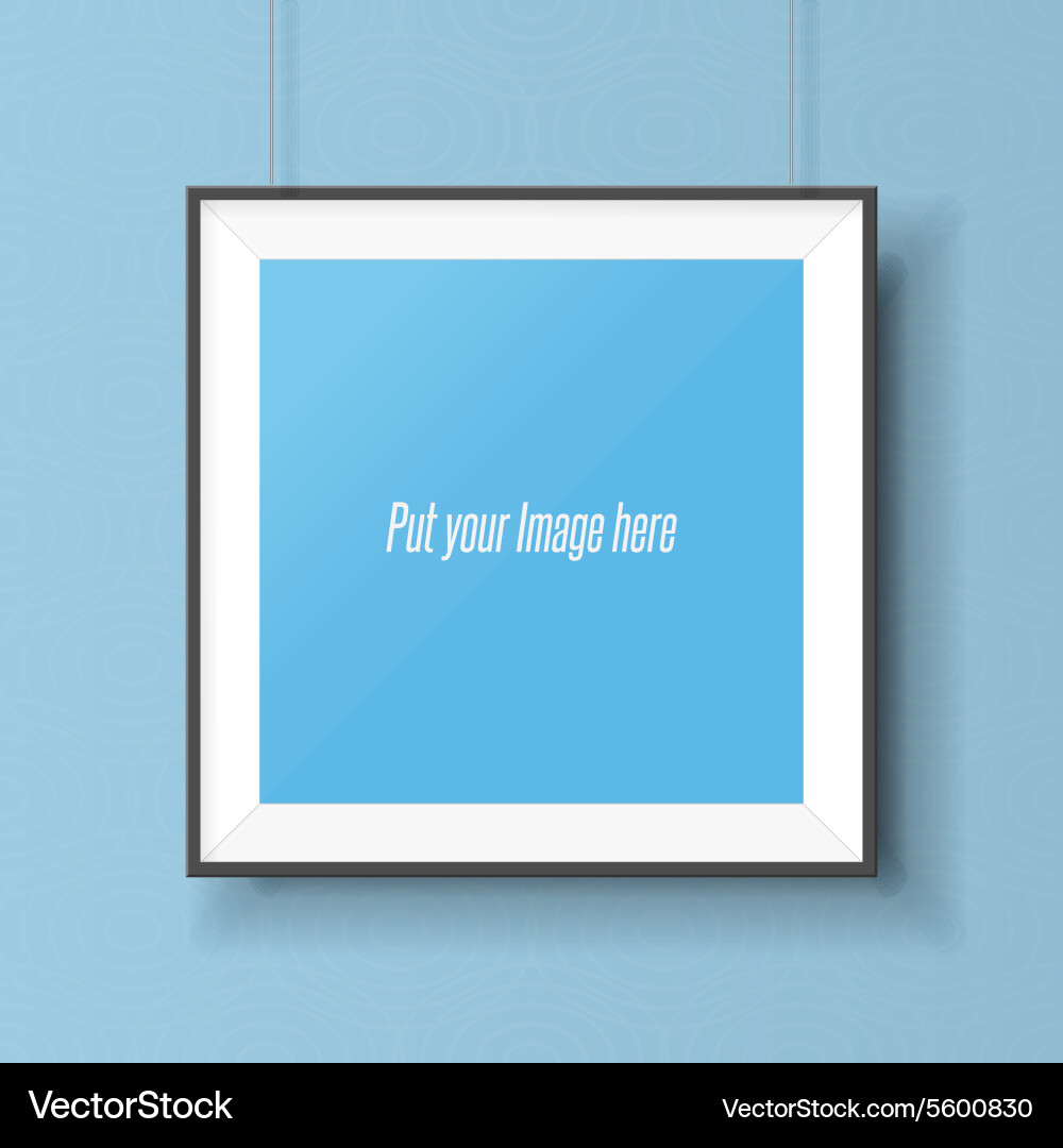 Empty Square Picture Frame vector image
