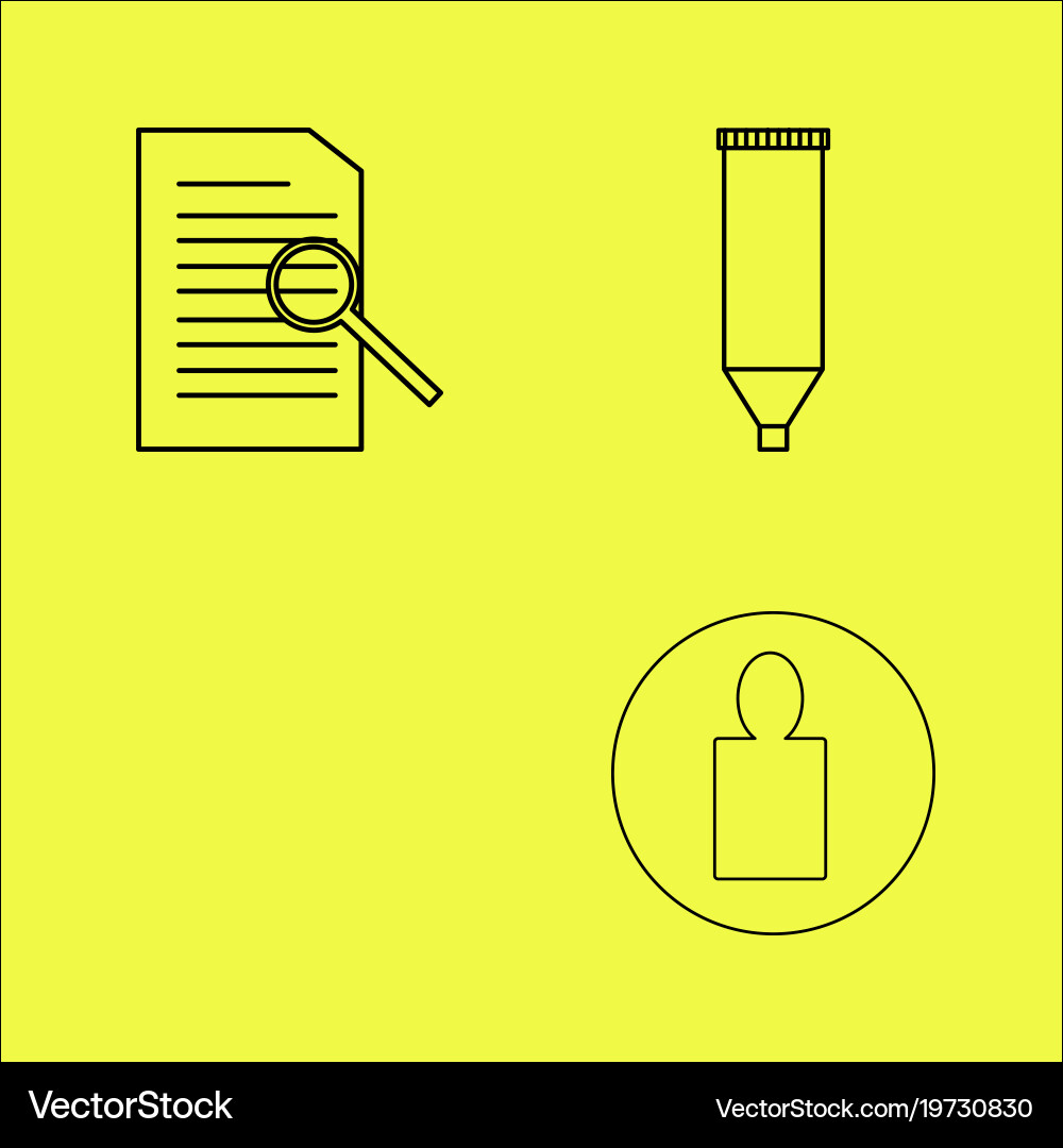 Essential linear icon set vector image