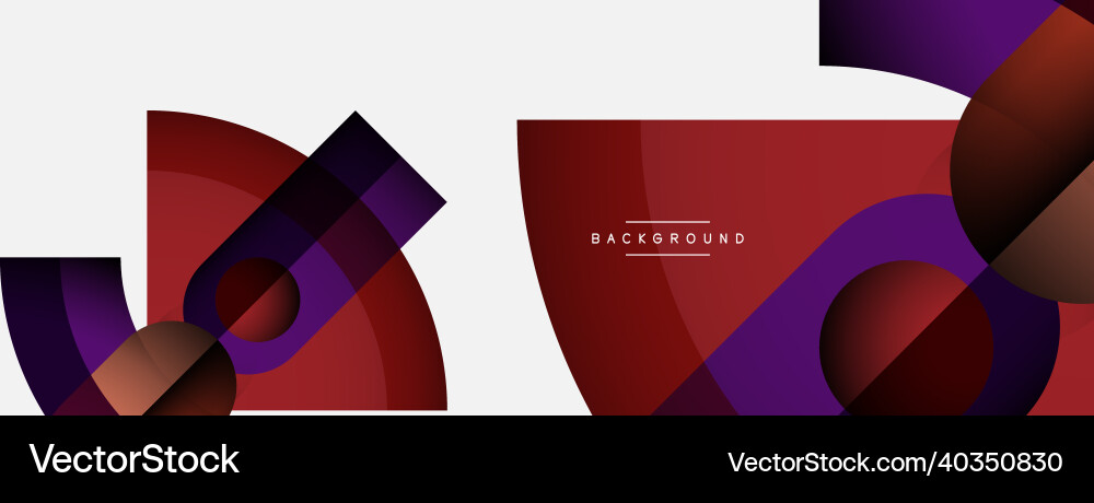 Geometric abstract background round shapes Geometric abstract background round shapes vector image