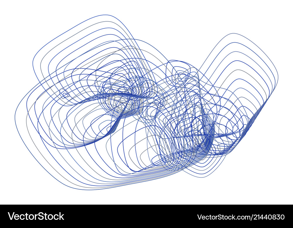 Geometric conceptual background path lines vector image
