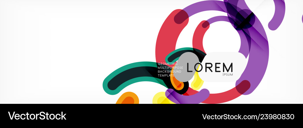 Linear design circle background Linear design circle background Vector Image