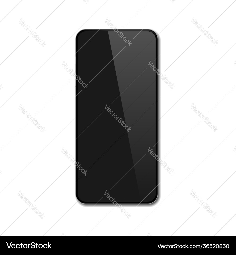 Realistische Smartphone-Mockup Handy-Anzeige Realistische Smartphone-Mockup Handy-Anzeige vektorbild