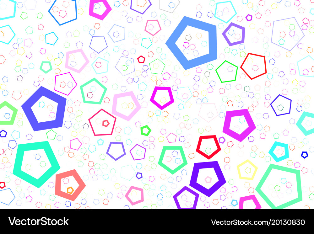 Shape pattern background for graphic design vector image