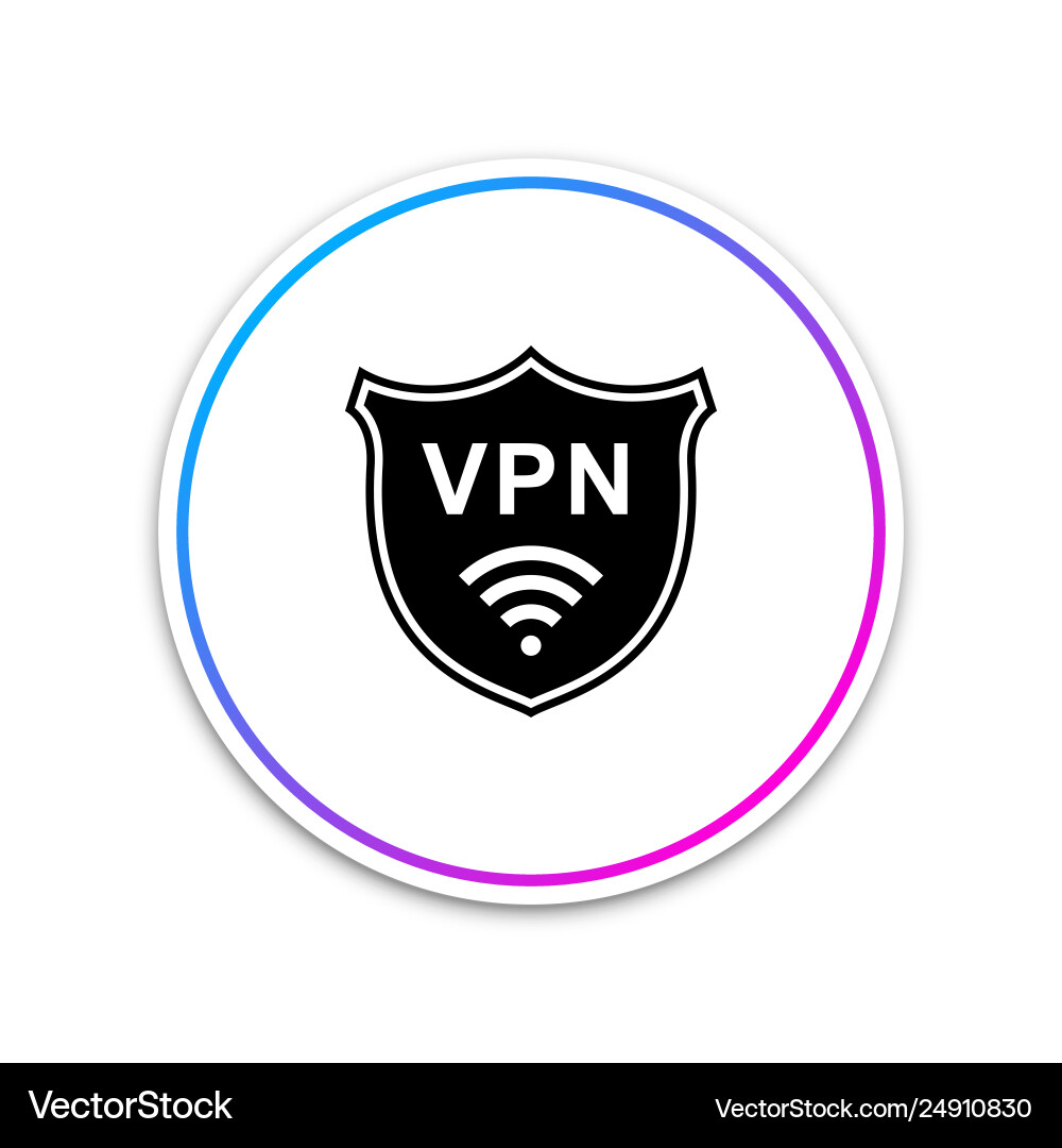 Shield with vpn and wifi wireless internet network Shield with vpn and wifi wireless internet network Vector Image