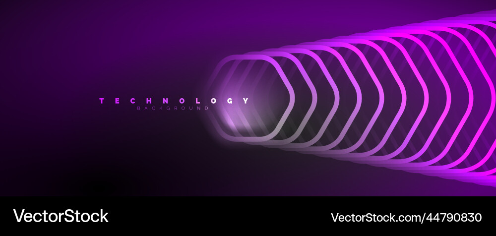 Techno shiny hexagons abstract background Techno shiny hexagons abstract background Vector Image