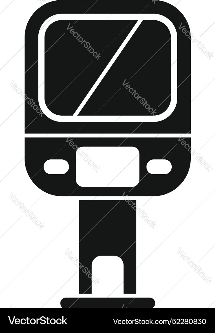 Ticket validator machine validating Ticket validator machine validating vector image