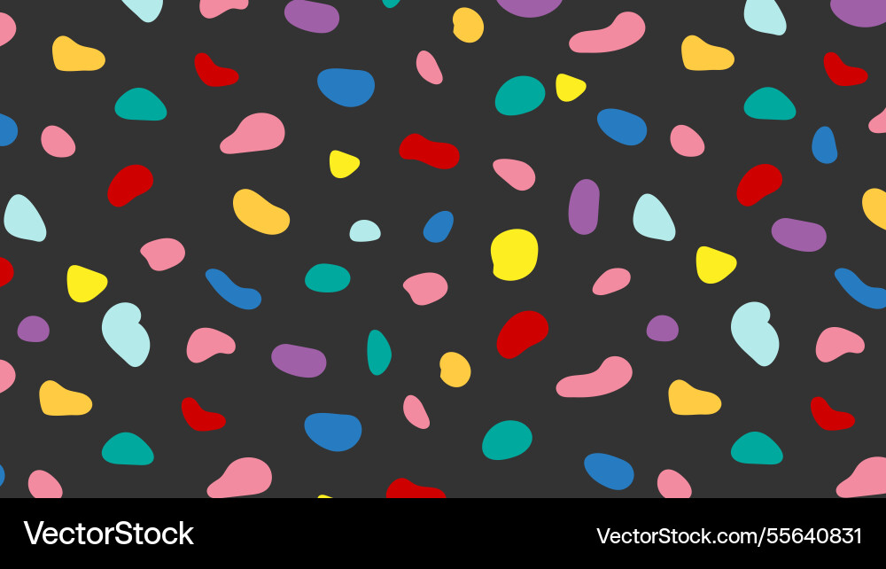 Abstract colorful fluid shape and lines on dark Abstract colorful fluid shape and lines on dark vector image