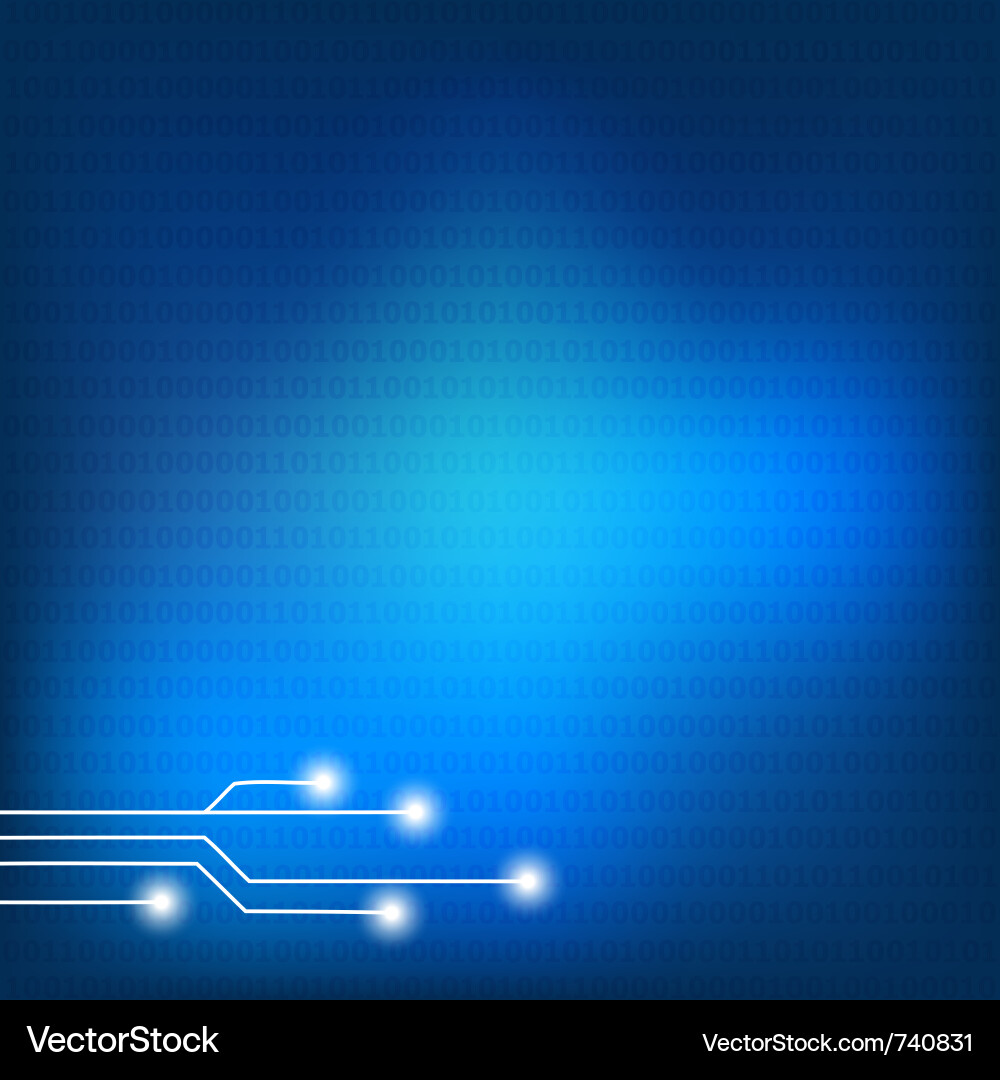Digital Circuit Board Background vector image