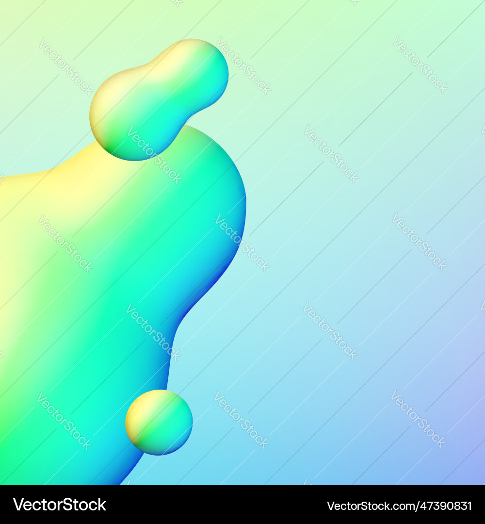 Fluid design liquid blobs with vibrant intense Fluid design liquid blobs with vibrant intense vector image