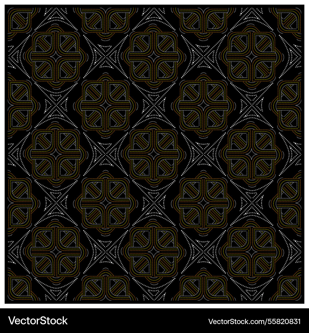 Hand drawn dot print pattern on dark background Vector Image