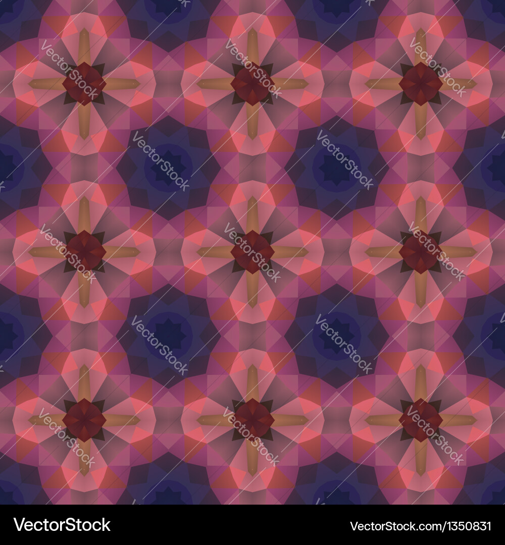 Kaleidoscope abstract colorful pattern vector image