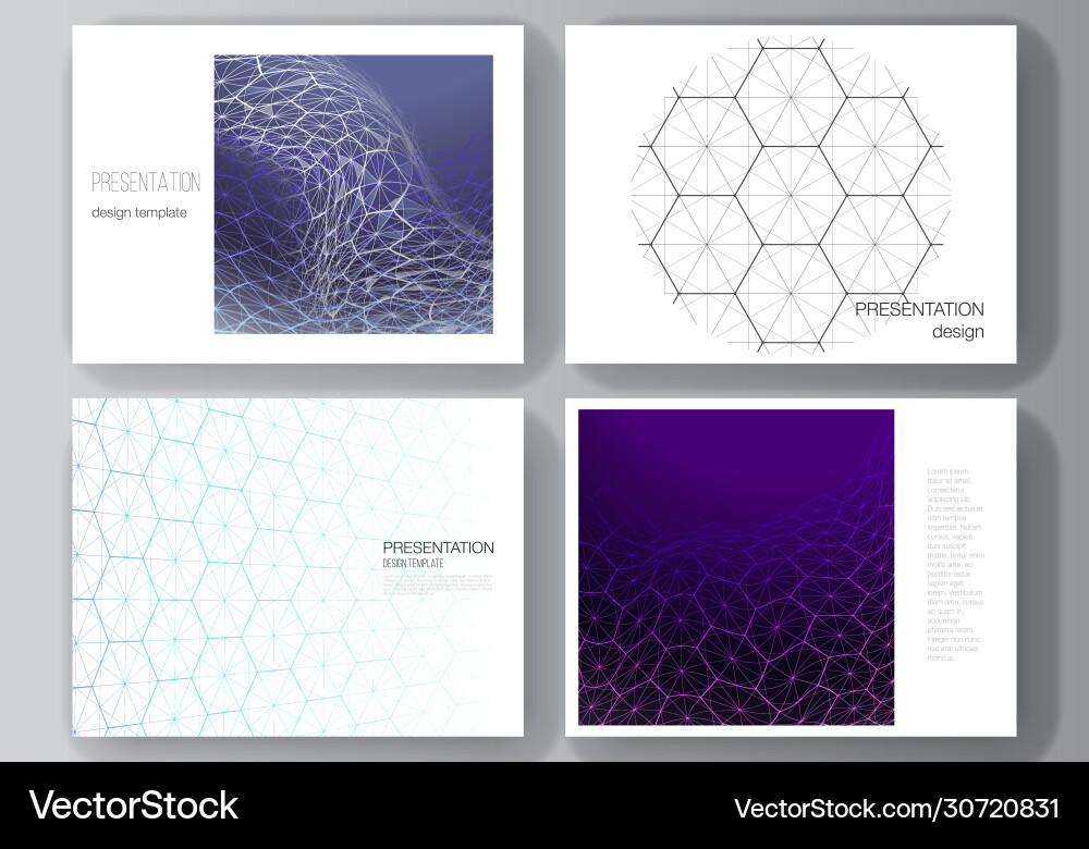 Layout presentation slides design Layout presentation slides design vector image
