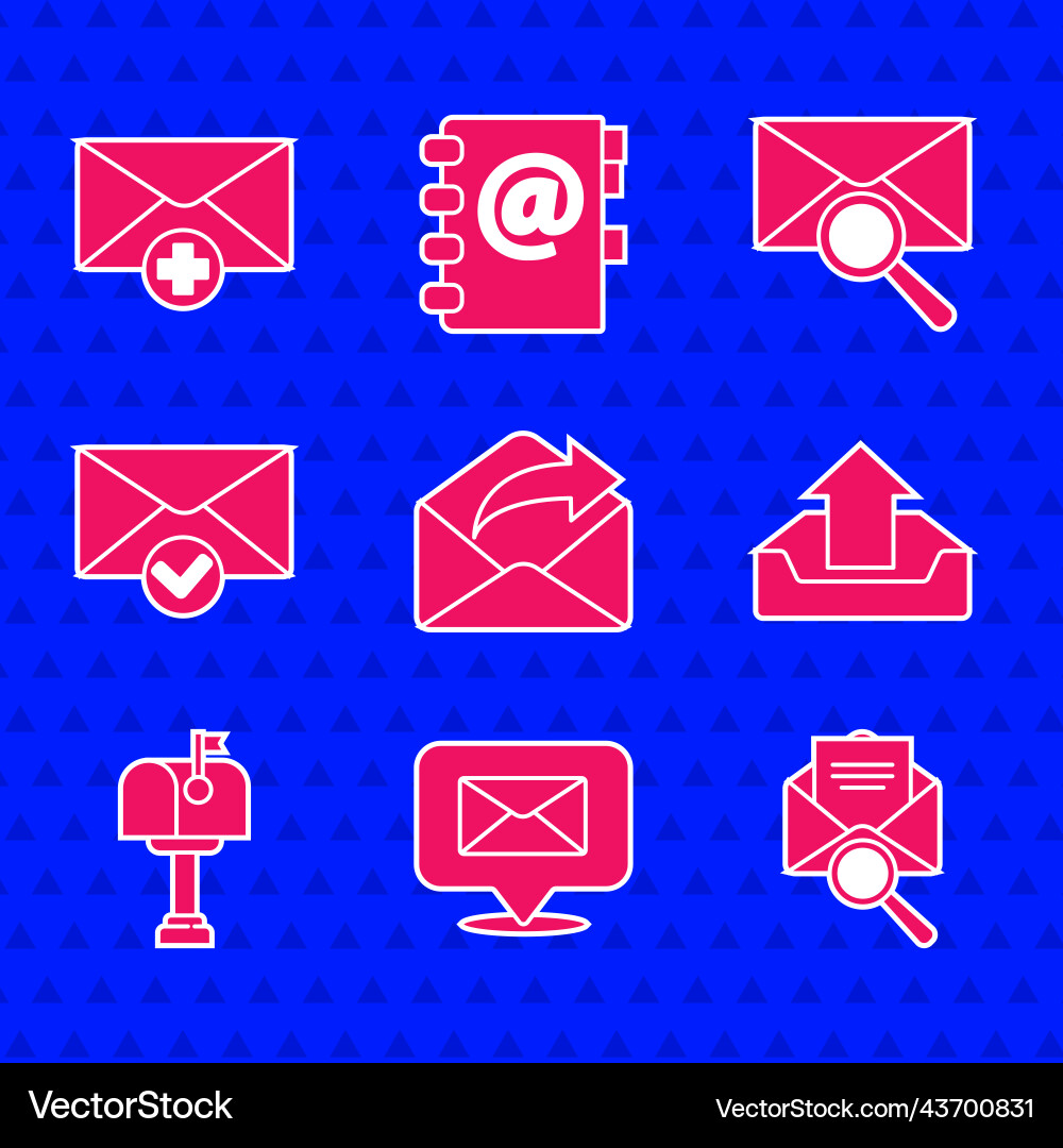 Set outgoing mail speech bubble with envelope Set outgoing mail speech bubble with envelope vector image