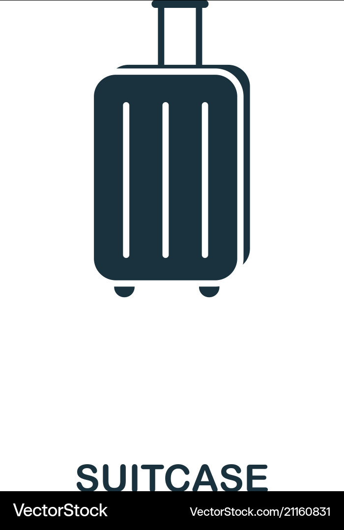 Suitcase icon mobile app printing web site Suitcase icon mobile app printing web site vector image
