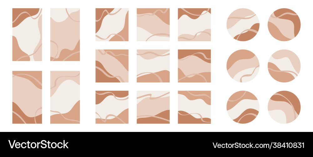 Templates for social media posts and stories Templates for social media posts and stories vector image