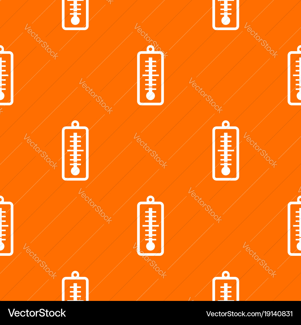 Thermometer indicates low temperature pattern vector image