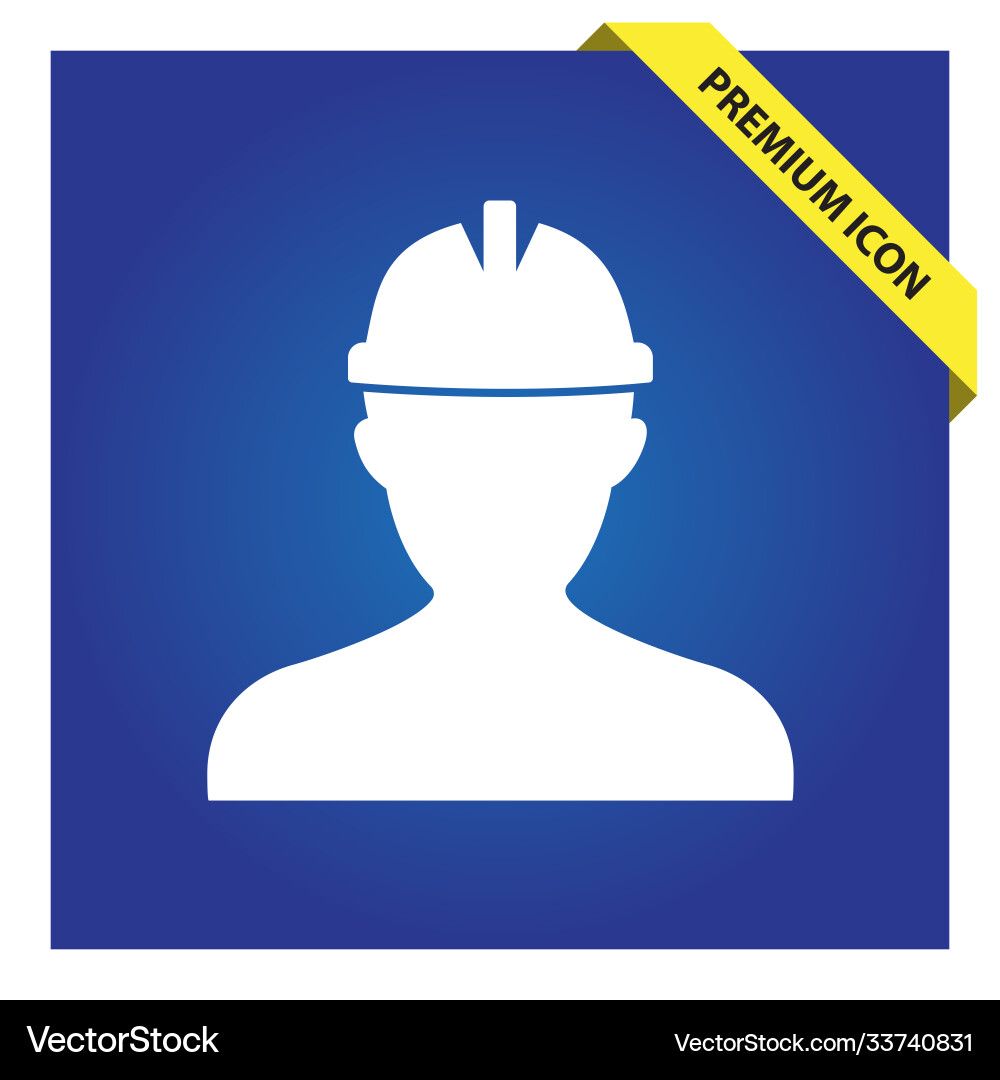 Worker icon for web and mobile Worker icon for web and mobile vector image