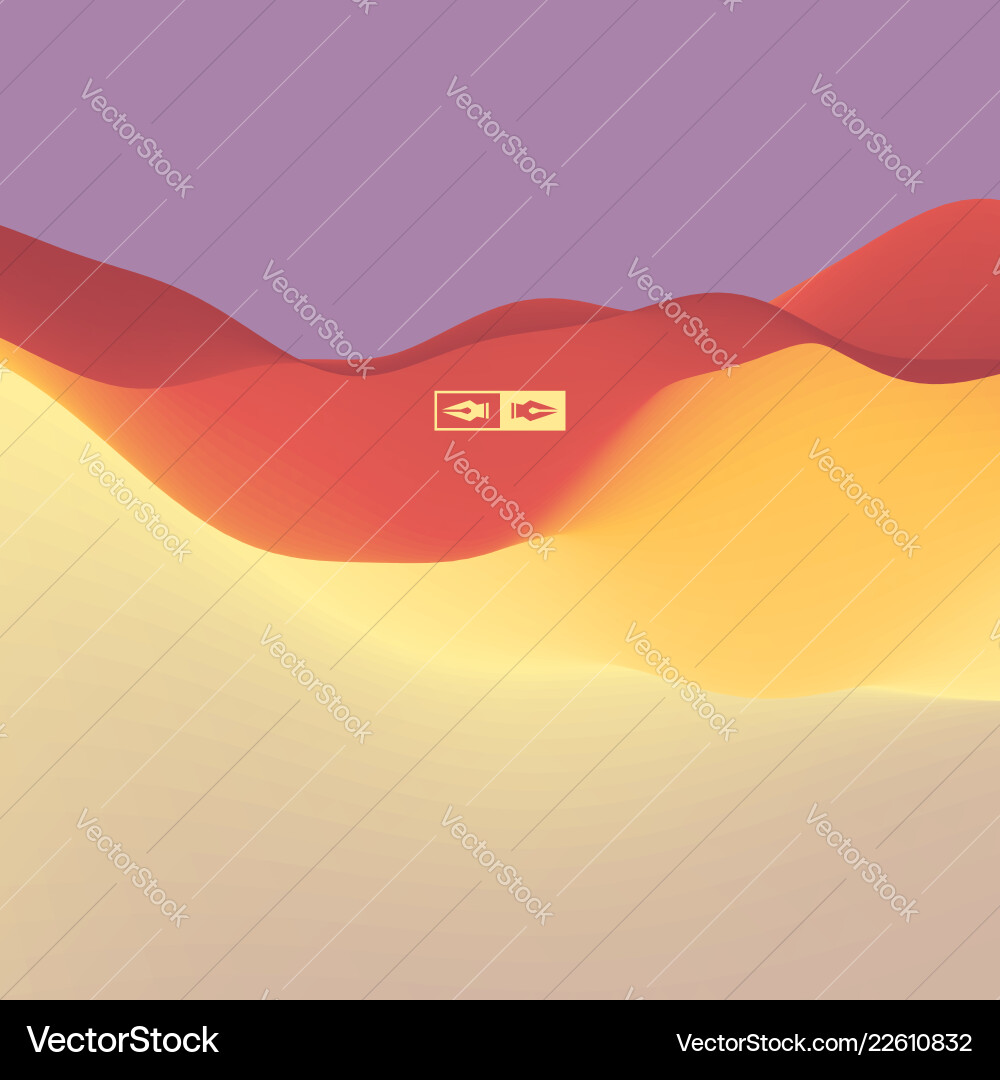 3d wavy background dynamic effect design template 3d wavy background dynamic effect design template vector image