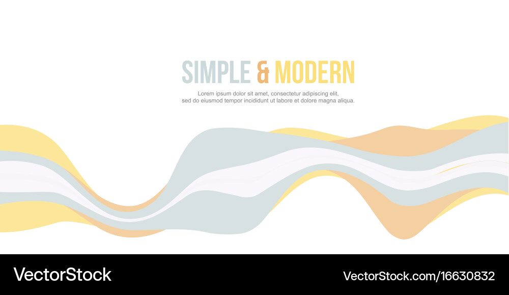 Abstract background for header website wave design vector image