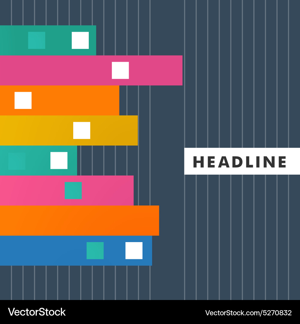 Abstract squares and lines vector image