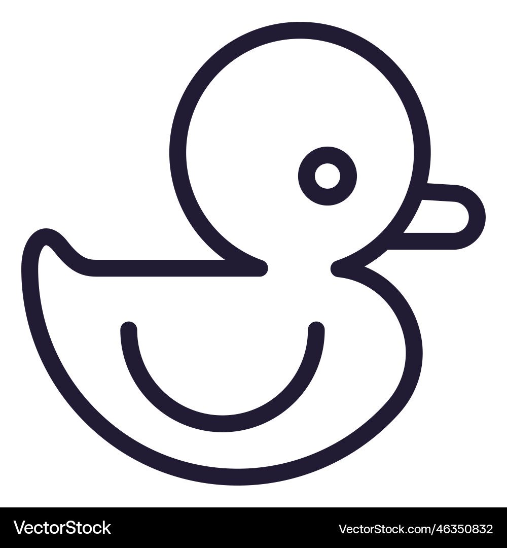 Baby Gummi Enten Schlaganfall Baby Gummi Enten Schlaganfall vektorbild