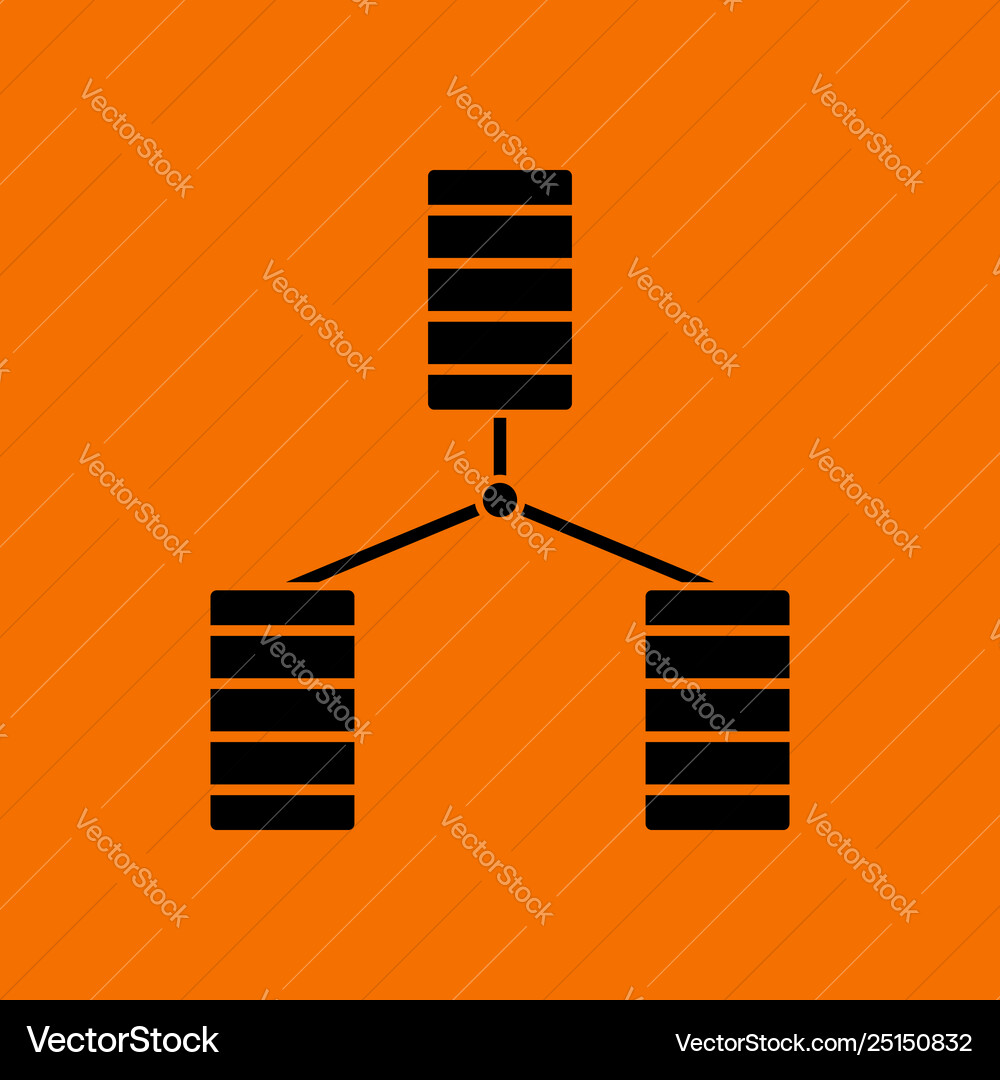 Database icon vector image