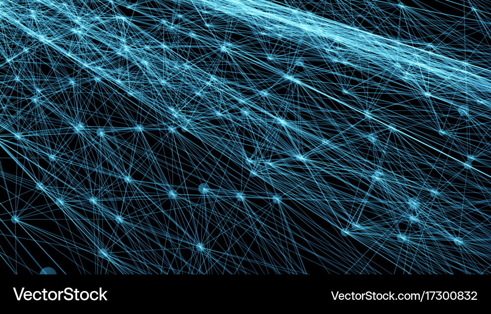 Futuristic Network Grid vector image