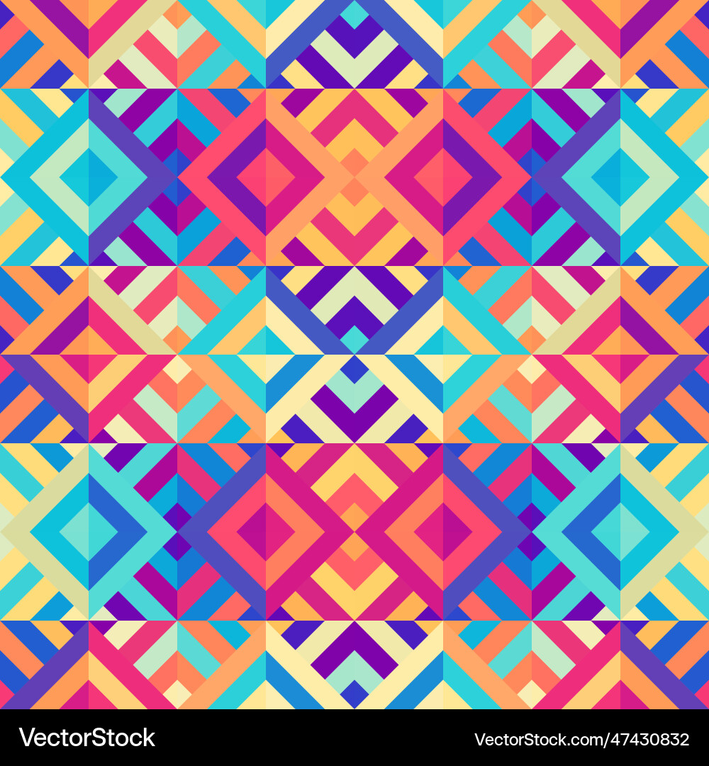 Geometric abstract triangles pattern seamless Vector Image