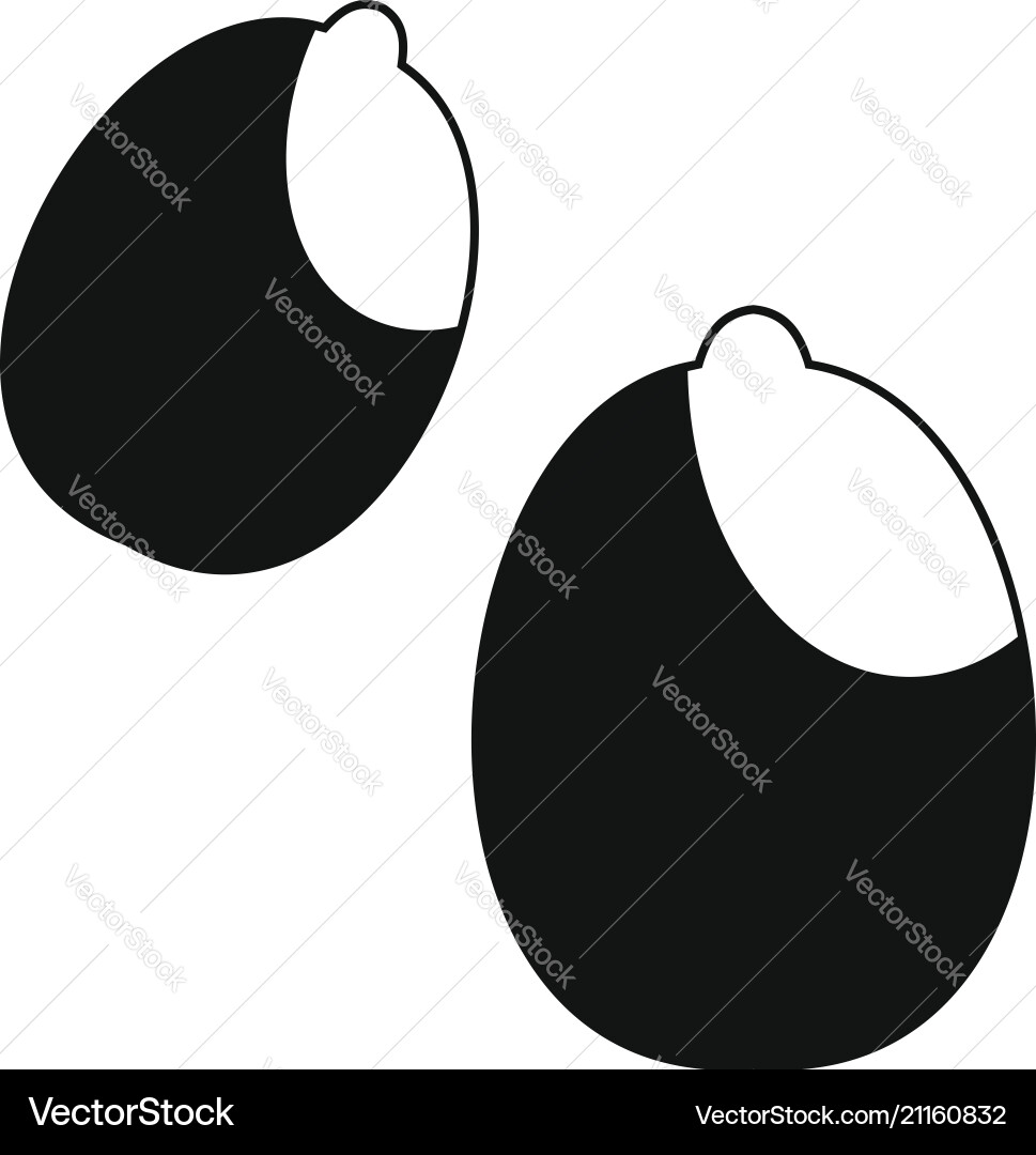 Peanuts icon simple style Vector Image