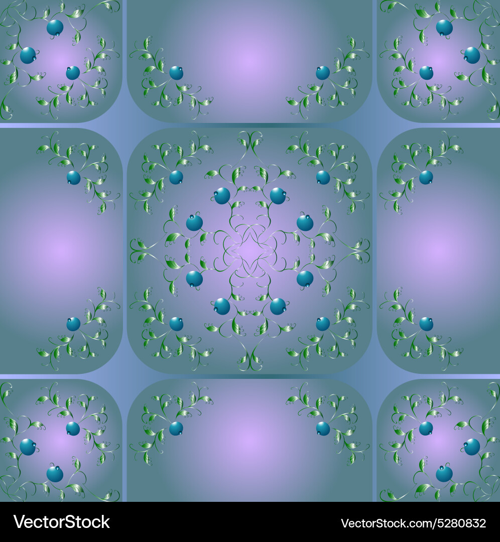 Seamless background with patterns of berry eps10 vector image