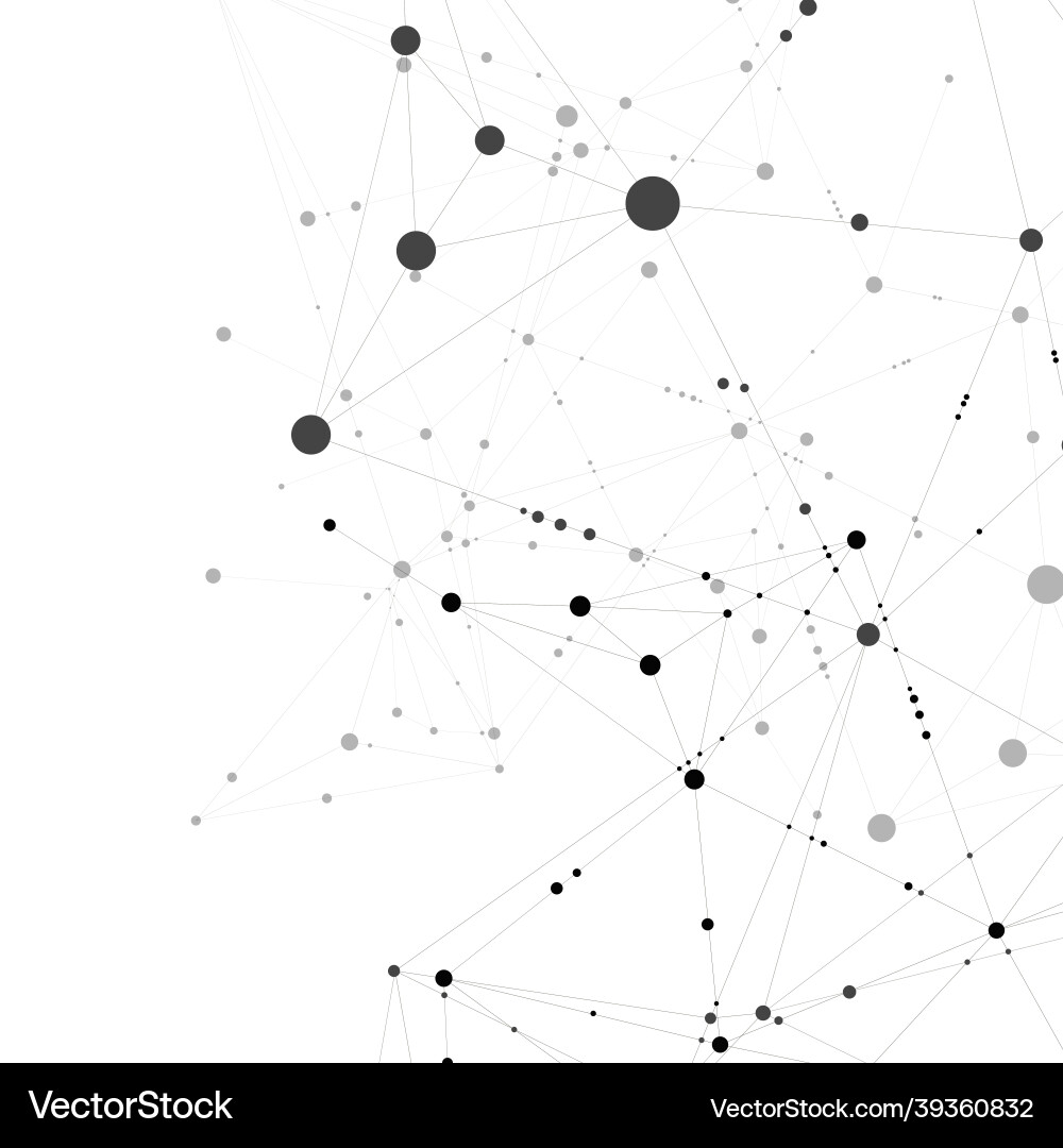 Stylish polygonal pattern of connected black Stylish polygonal pattern of connected black vector image