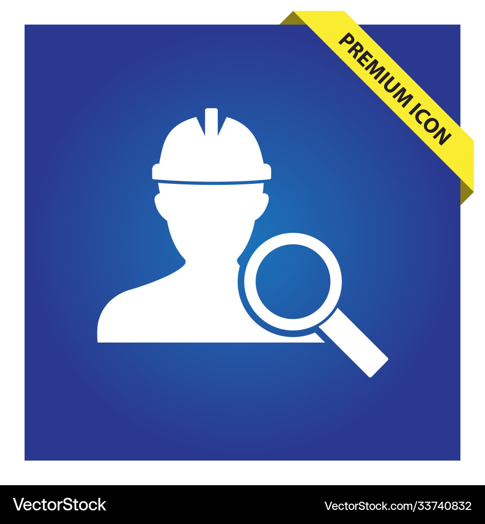 Worker search icon for web and mobile Worker search icon for web and mobile vector image