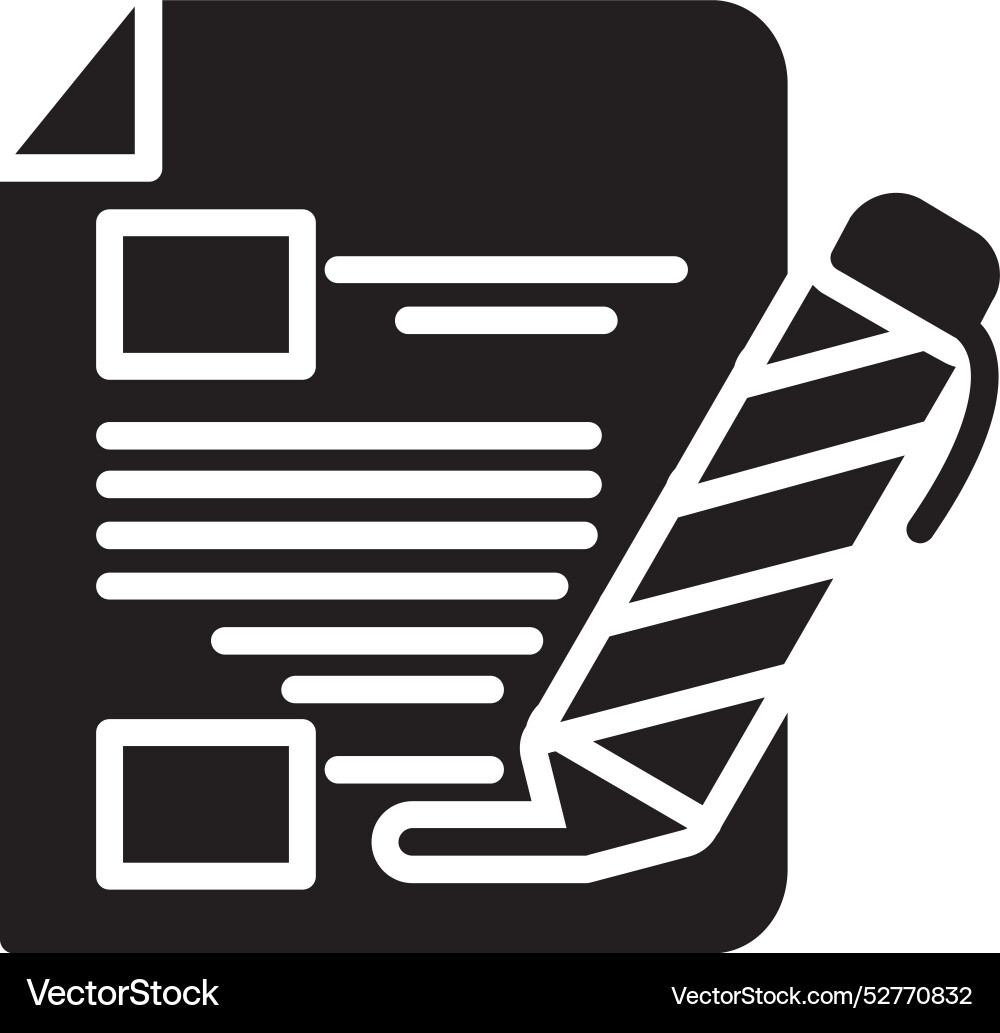 Write icon design Vector Image