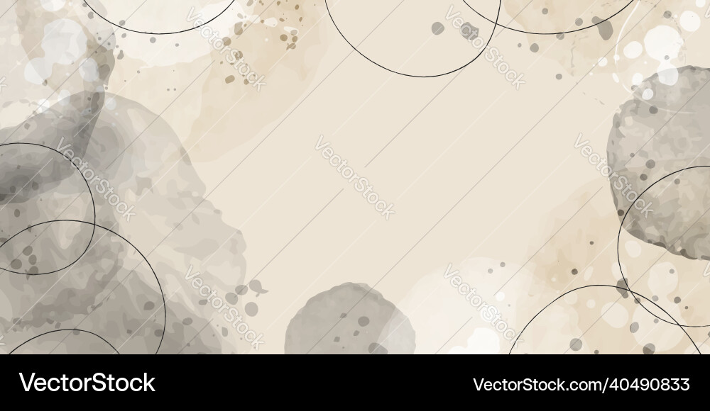 Abstract biege nude watercolor circle stains Abstract biege nude watercolor circle stains vector image